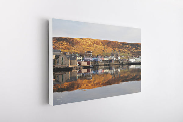 Sunset over Scalloway