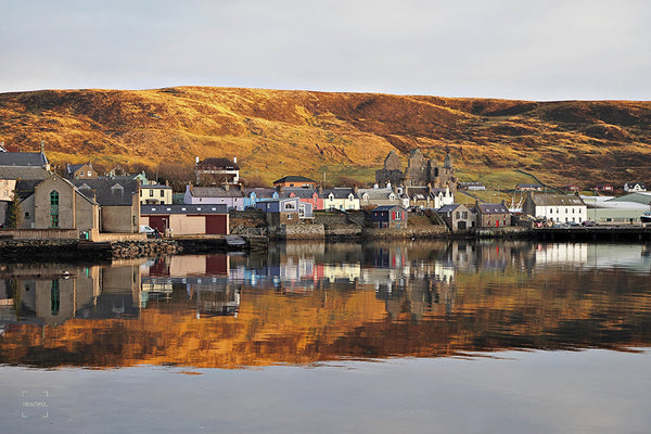 Sunset over Scalloway