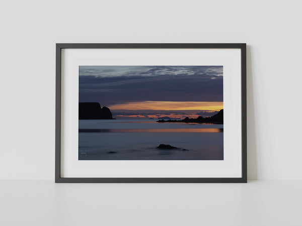 Sunset over Foula from Ireland, Bigton