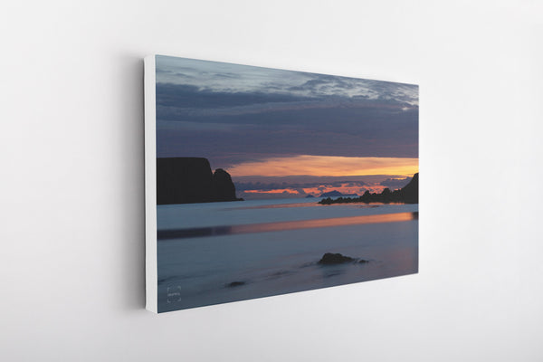 Sunset over Foula from Ireland, Bigton