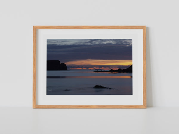Sunset over Foula from Ireland, Bigton