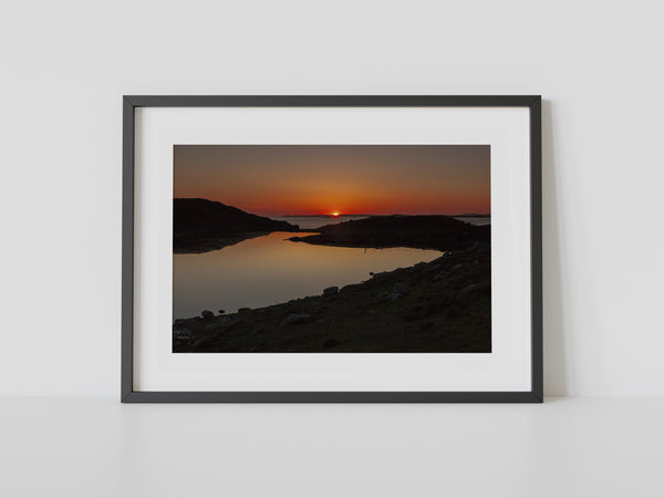 Flat Calm Loch at Sunset, Burra