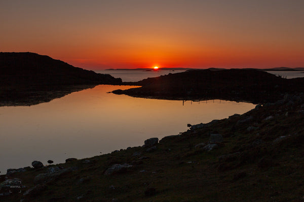 Flat Calm Loch at Sunset, Burra