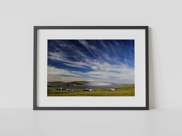 Sky and mist, Levenwick