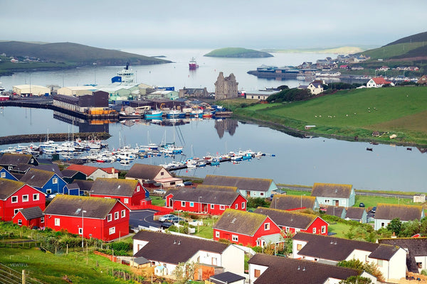 Scalloway from Scord